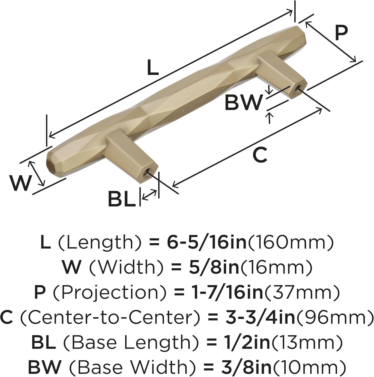 imageAmerock Cabinet Pull Champagne Bronze 5116 inch 128 mm Center to Center St Vincent 1 Pack Drawer Pull Drawer Handle Cabinet HardwareGolden Champagne