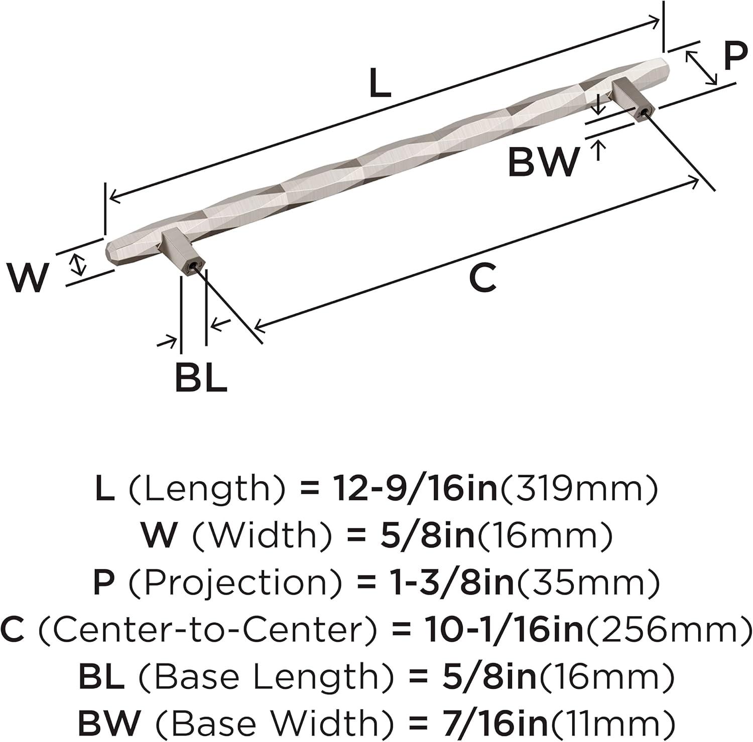 imageAmerock Cabinet Pull Champagne Bronze 5116 inch 128 mm Center to Center St Vincent 1 Pack Drawer Pull Drawer Handle Cabinet HardwareSatin Nickel