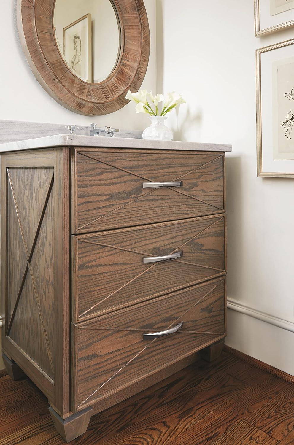 imageAmerock Cabinet Pull Champagne Bronze 5116 inch 128 mm CentertoCenter Extensity 1 Pack Drawer Pull Cabinet Handle Cabinet HardwarePolished Chrome