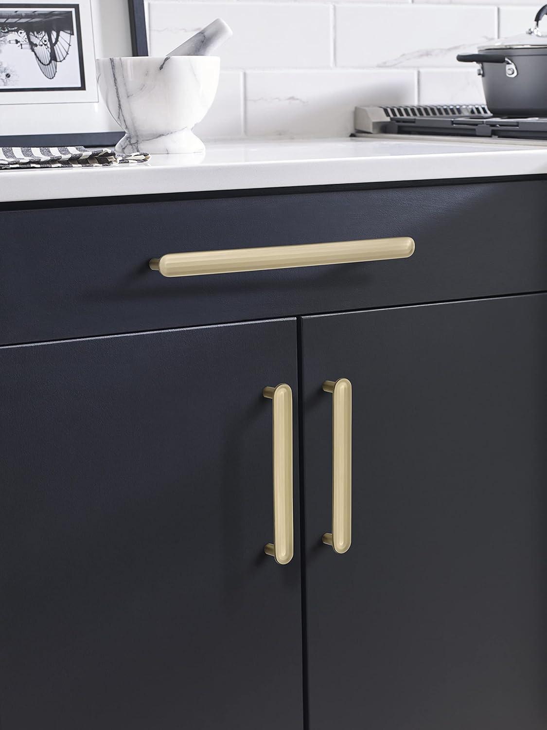 imageAmerock Cabinet Pull Golden Champagne 334 inch 96 mm Center to Center Concentric 1 Pack Drawer Pull Drawer Handle Cabinet HardwareGolden Champagne