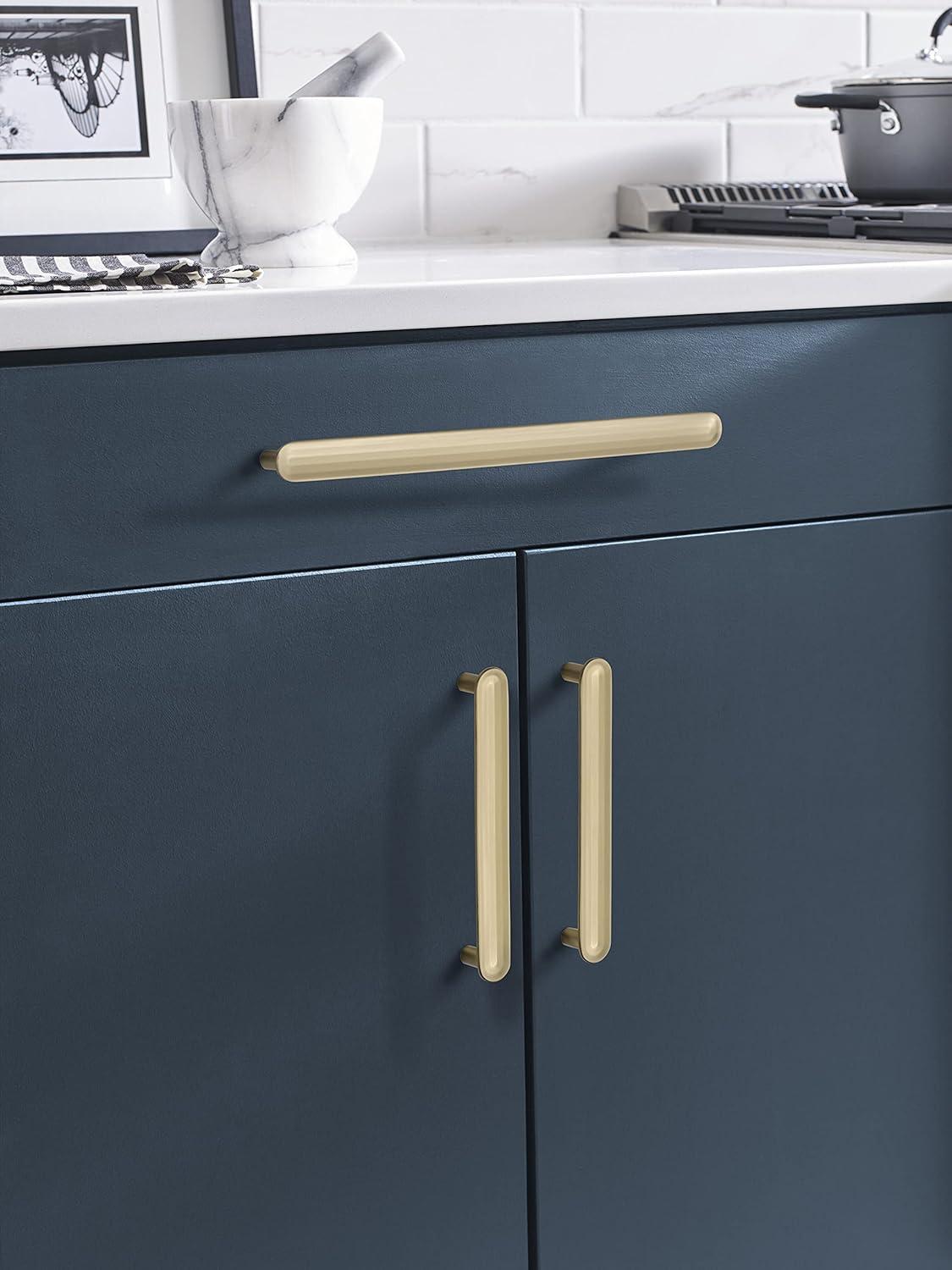 imageAmerock Cabinet Pull Golden Champagne 334 inch 96 mm Center to Center Concentric 1 Pack Drawer Pull Drawer Handle Cabinet HardwareGolden Champagne