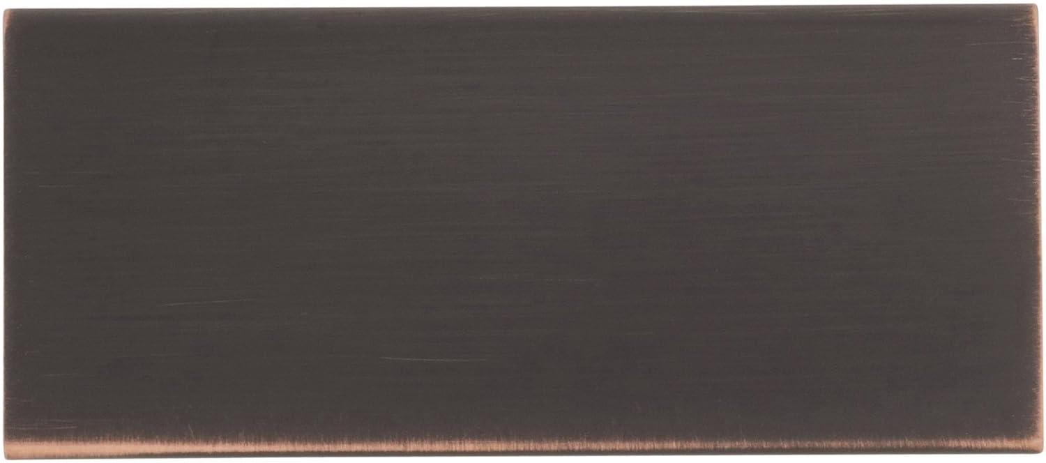 imageAmerock Cabinet Pull Matte Black 5116 inch 128 mm Center to Center Edge Pull 1 Pack Drawer Pull Drawer Handle Cabinet HardwareOil Rubbed Bronze