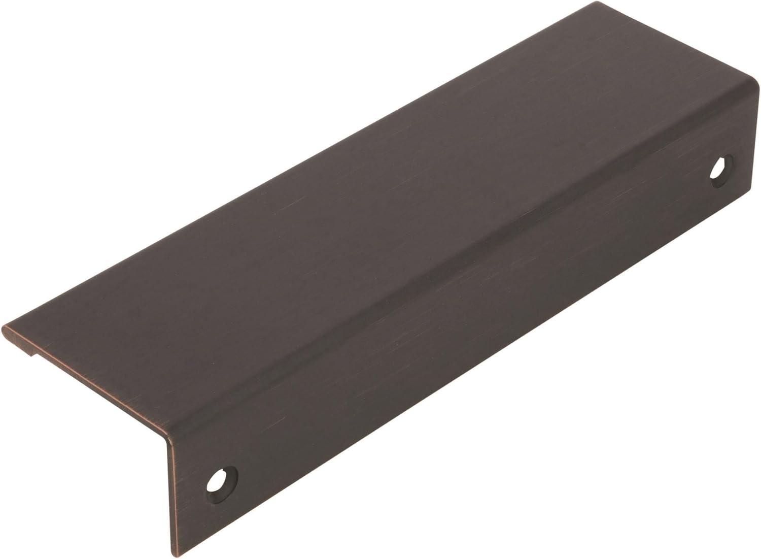 imageAmerock Cabinet Pull Matte Black 5116 inch 128 mm Center to Center Edge Pull 1 Pack Drawer Pull Drawer Handle Cabinet HardwareOil Rubbed Bronze