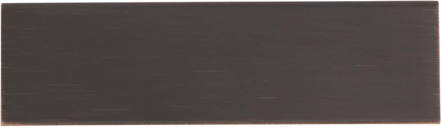 imageAmerock Cabinet Pull Matte Black 5116 inch 128 mm Center to Center Edge Pull 1 Pack Drawer Pull Drawer Handle Cabinet HardwareOil Rubbed Bronze