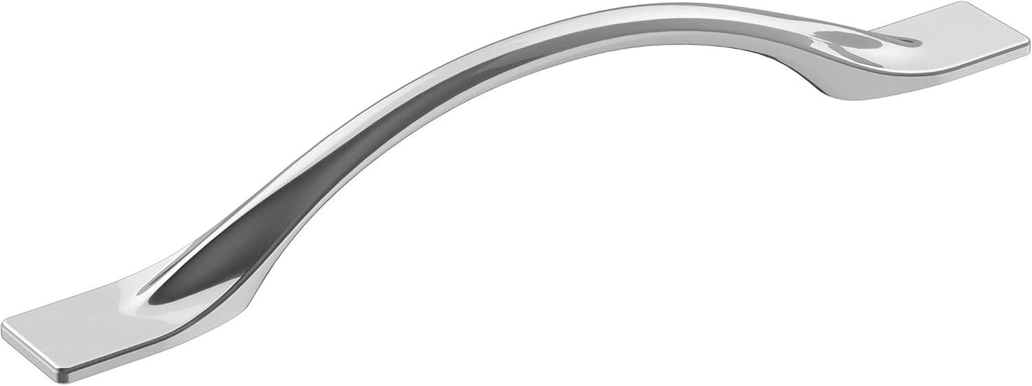 imageAmerock Cabinet Pull Matte Black 5116 inch 128 mm CentertoCenter Uprise 1 Pack Drawer Pull Cabinet Handle Cabinet HardwarePolished Chrome
