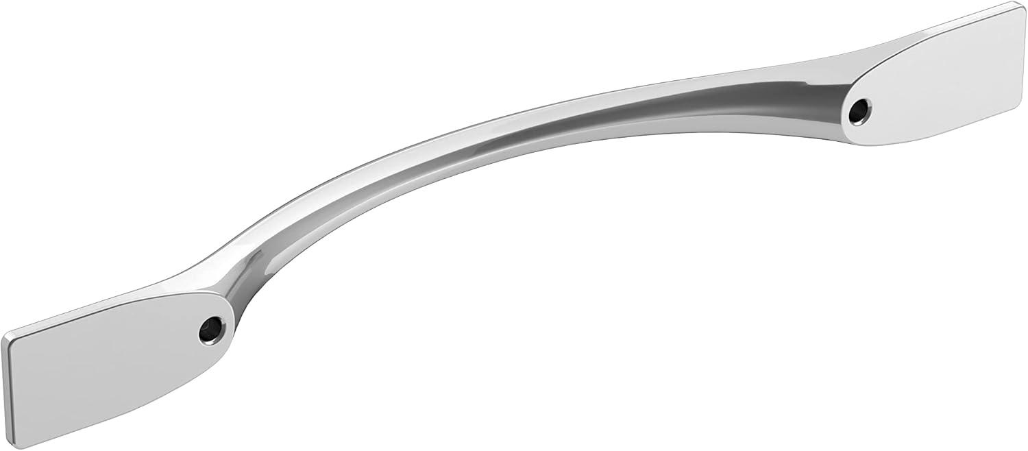 imageAmerock Cabinet Pull Matte Black 5116 inch 128 mm CentertoCenter Uprise 1 Pack Drawer Pull Cabinet Handle Cabinet HardwarePolished Chrome