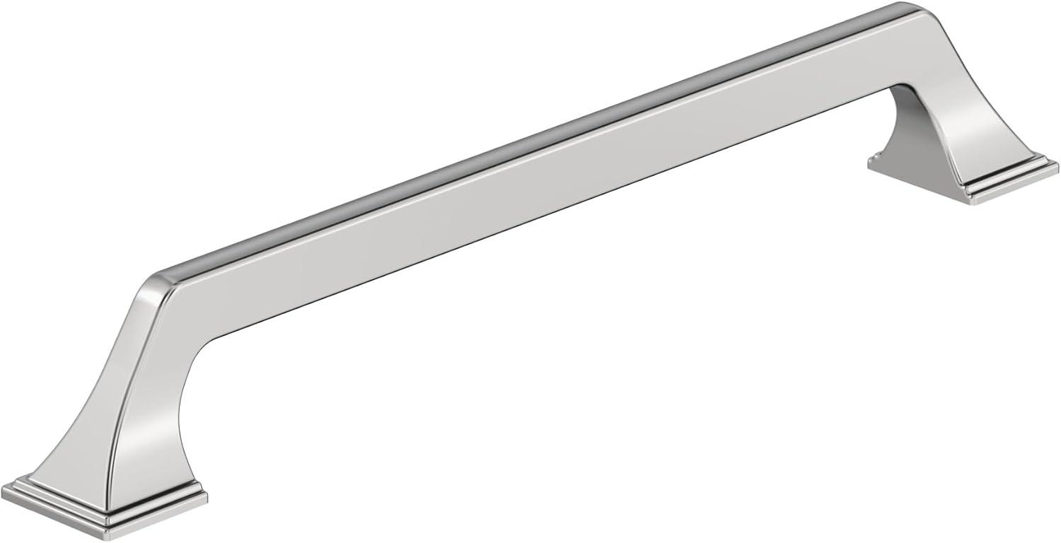 imageAmerock Cabinet Pull Matte Black 81316 inch 224 mm CentertoCenter Exceed 1 Pack Drawer Pull Cabinet Handle Cabinet HardwarePolished Chrome