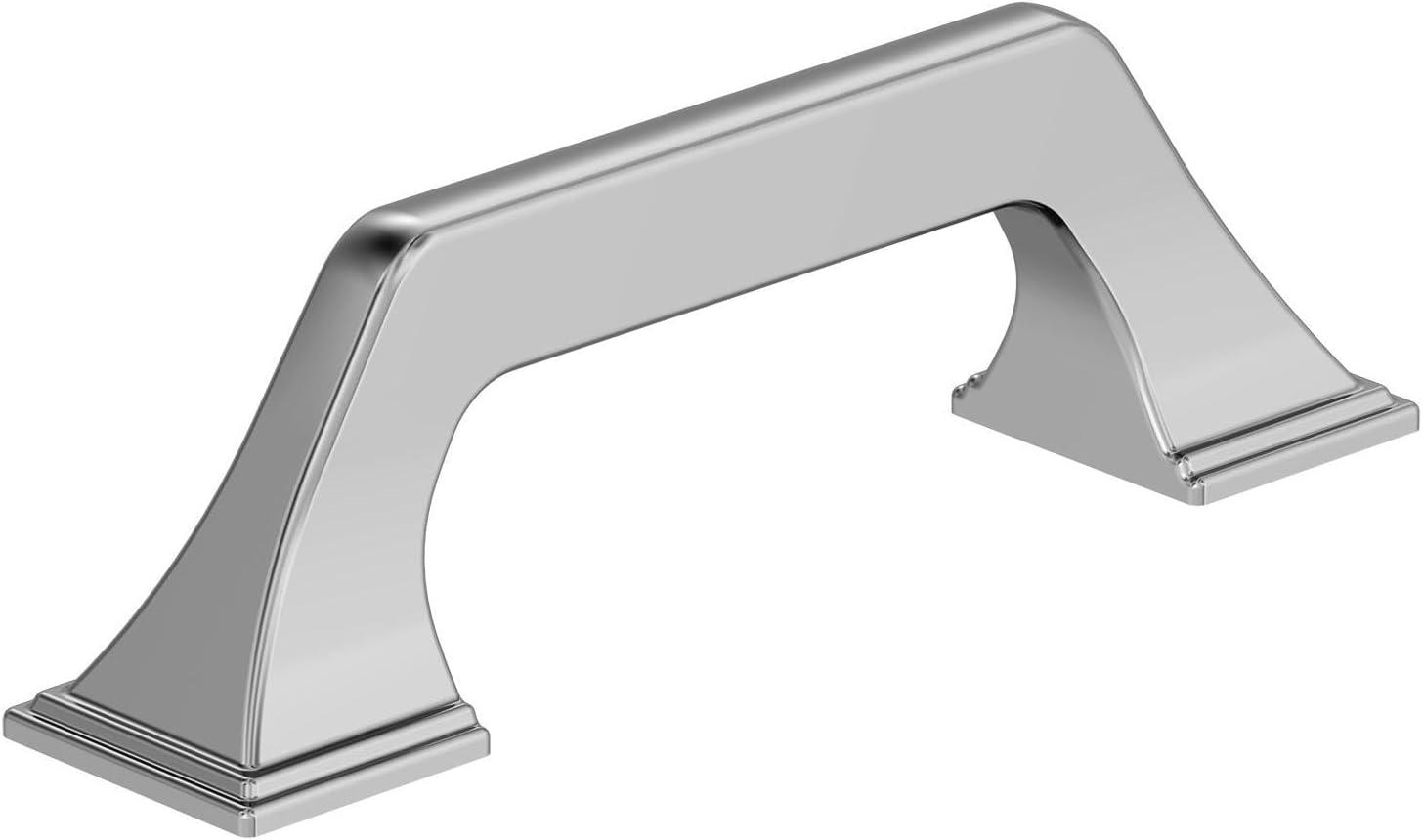 imageAmerock Cabinet Pull Matte Black 81316 inch 224 mm CentertoCenter Exceed 1 Pack Drawer Pull Cabinet Handle Cabinet HardwarePolished Chrome
