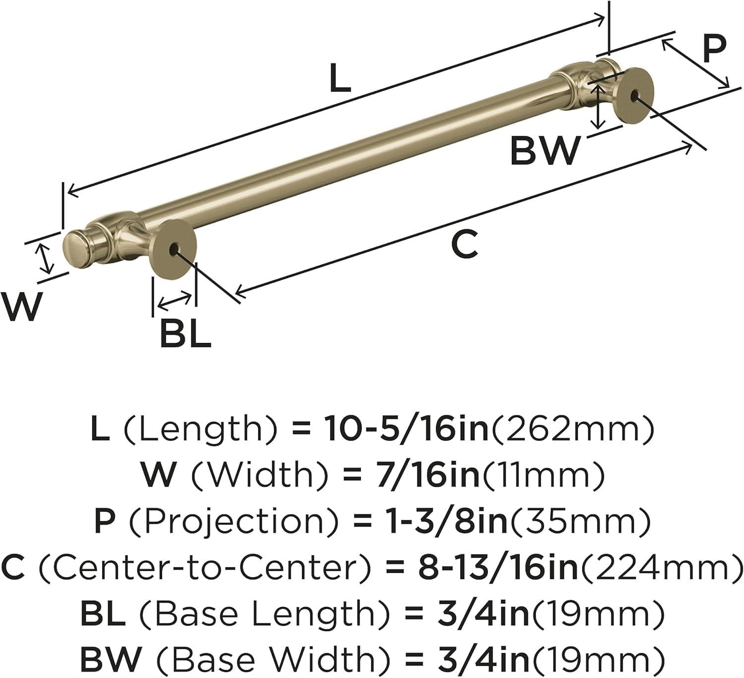 imageAmerock Cabinet Pull Oil Rubbed Bronze 7916 inch 192 mm CentertoCenter Winsome 1 Pack Drawer Pull Cabinet Handle Cabinet HardwareGolden Champagne