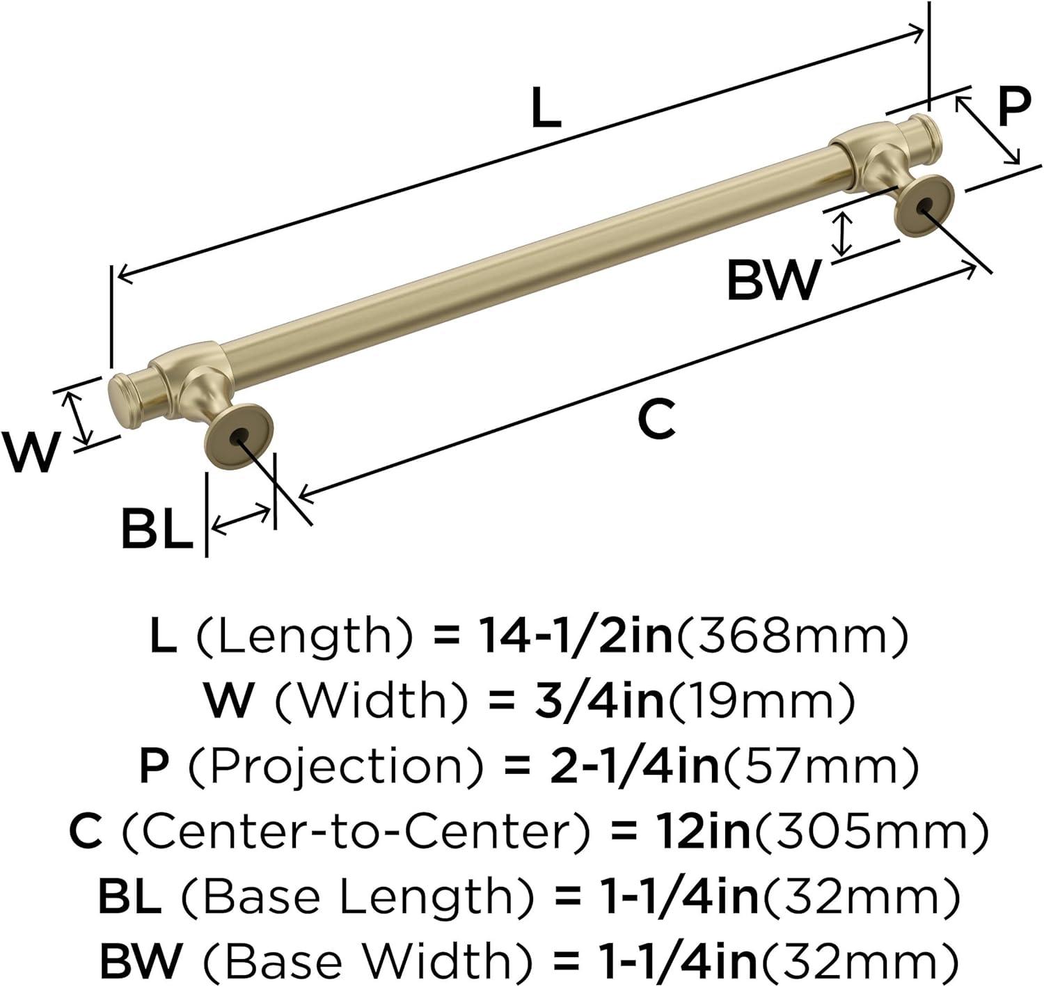 imageAmerock Cabinet Pull Oil Rubbed Bronze 7916 inch 192 mm CentertoCenter Winsome 1 Pack Drawer Pull Cabinet Handle Cabinet HardwareGolden Champagne