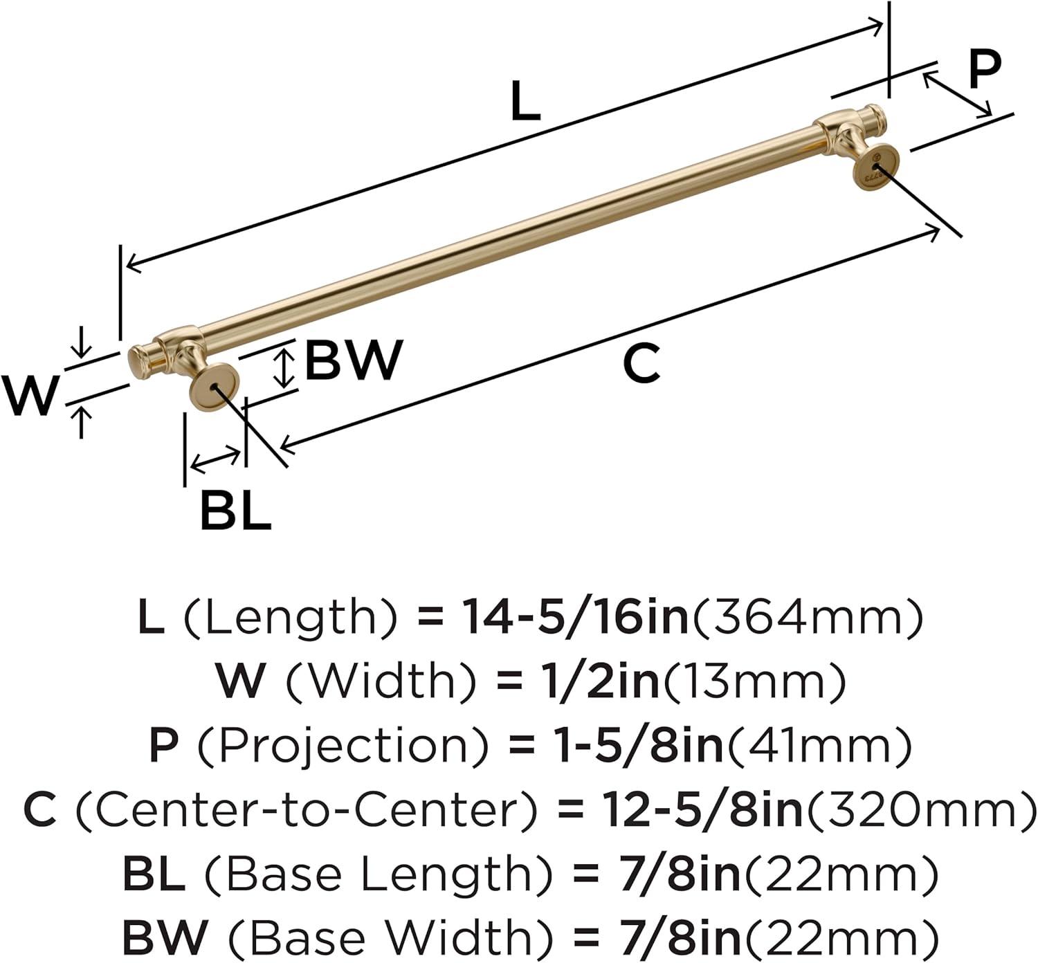 imageAmerock Cabinet Pull Oil Rubbed Bronze 7916 inch 192 mm CentertoCenter Winsome 1 Pack Drawer Pull Cabinet Handle Cabinet HardwareGolden Champagne