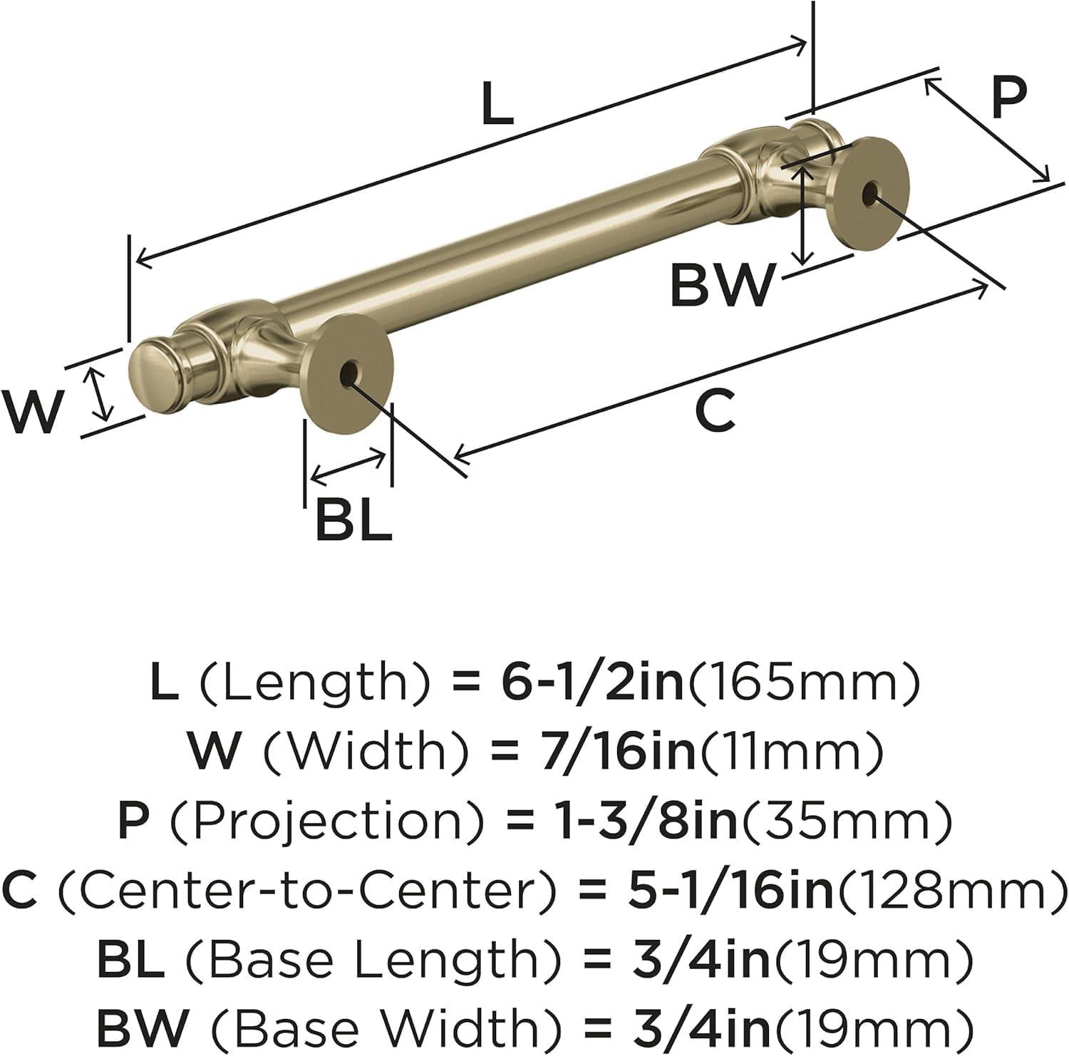 imageAmerock Cabinet Pull Oil Rubbed Bronze 7916 inch 192 mm CentertoCenter Winsome 1 Pack Drawer Pull Cabinet Handle Cabinet HardwareGolden Champagne