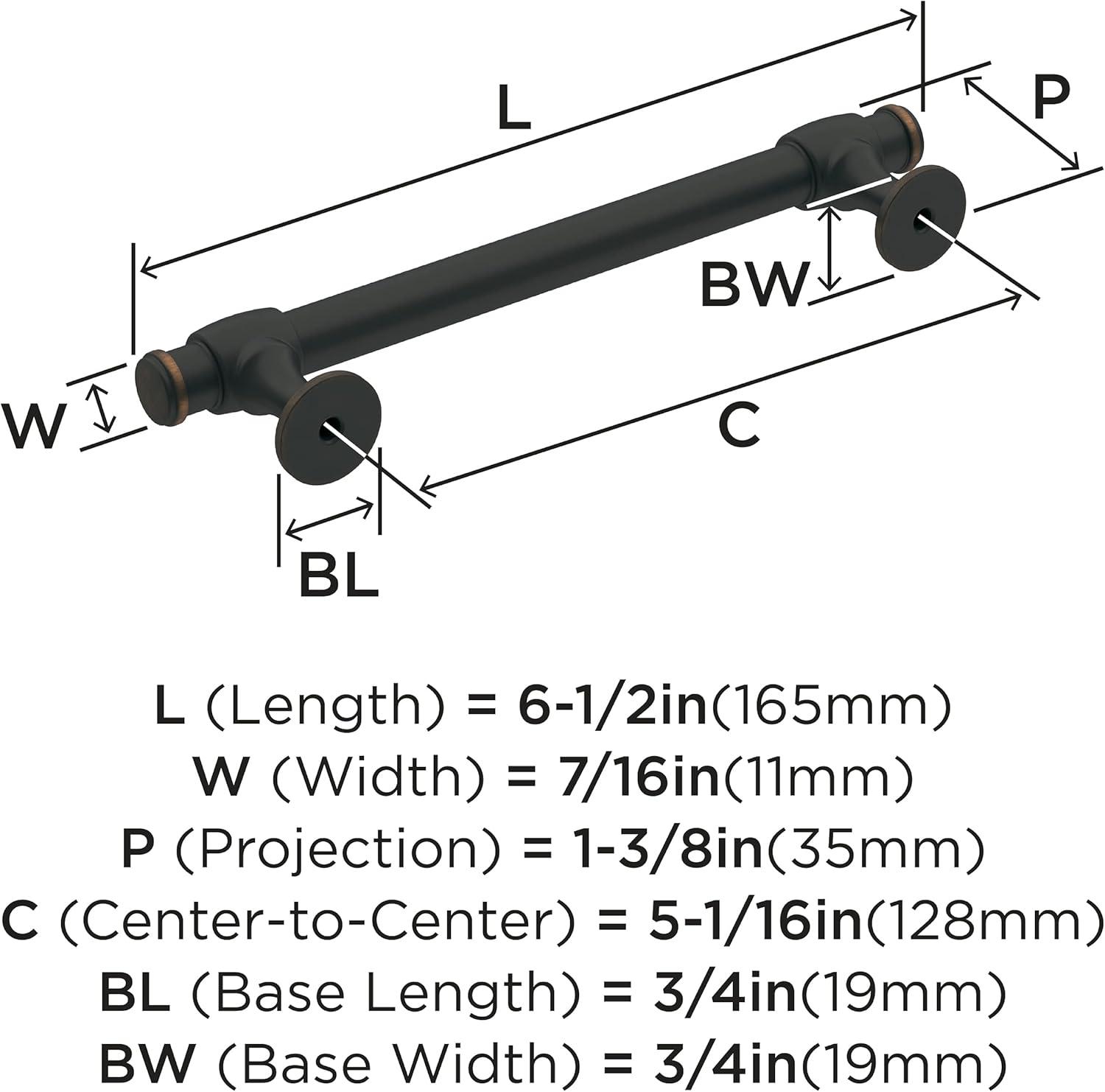 imageAmerock Cabinet Pull Oil Rubbed Bronze 7916 inch 192 mm CentertoCenter Winsome 1 Pack Drawer Pull Cabinet Handle Cabinet HardwareOil Rubbed Bronze