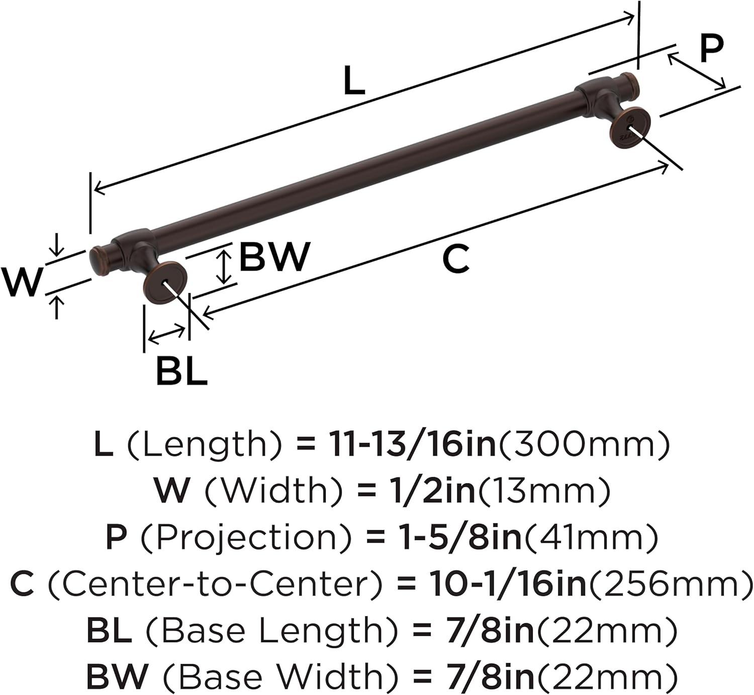 imageAmerock Cabinet Pull Oil Rubbed Bronze 7916 inch 192 mm CentertoCenter Winsome 1 Pack Drawer Pull Cabinet Handle Cabinet HardwareOil Rubbed Bronze