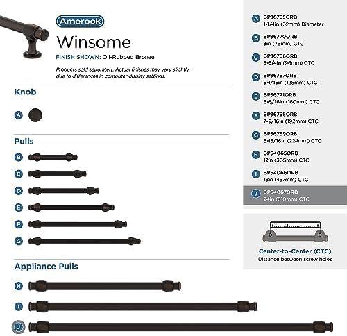 imageAmerock Cabinet Pull Oil Rubbed Bronze 7916 inch 192 mm CentertoCenter Winsome 1 Pack Drawer Pull Cabinet Handle Cabinet HardwareOil Rubbed Bronze