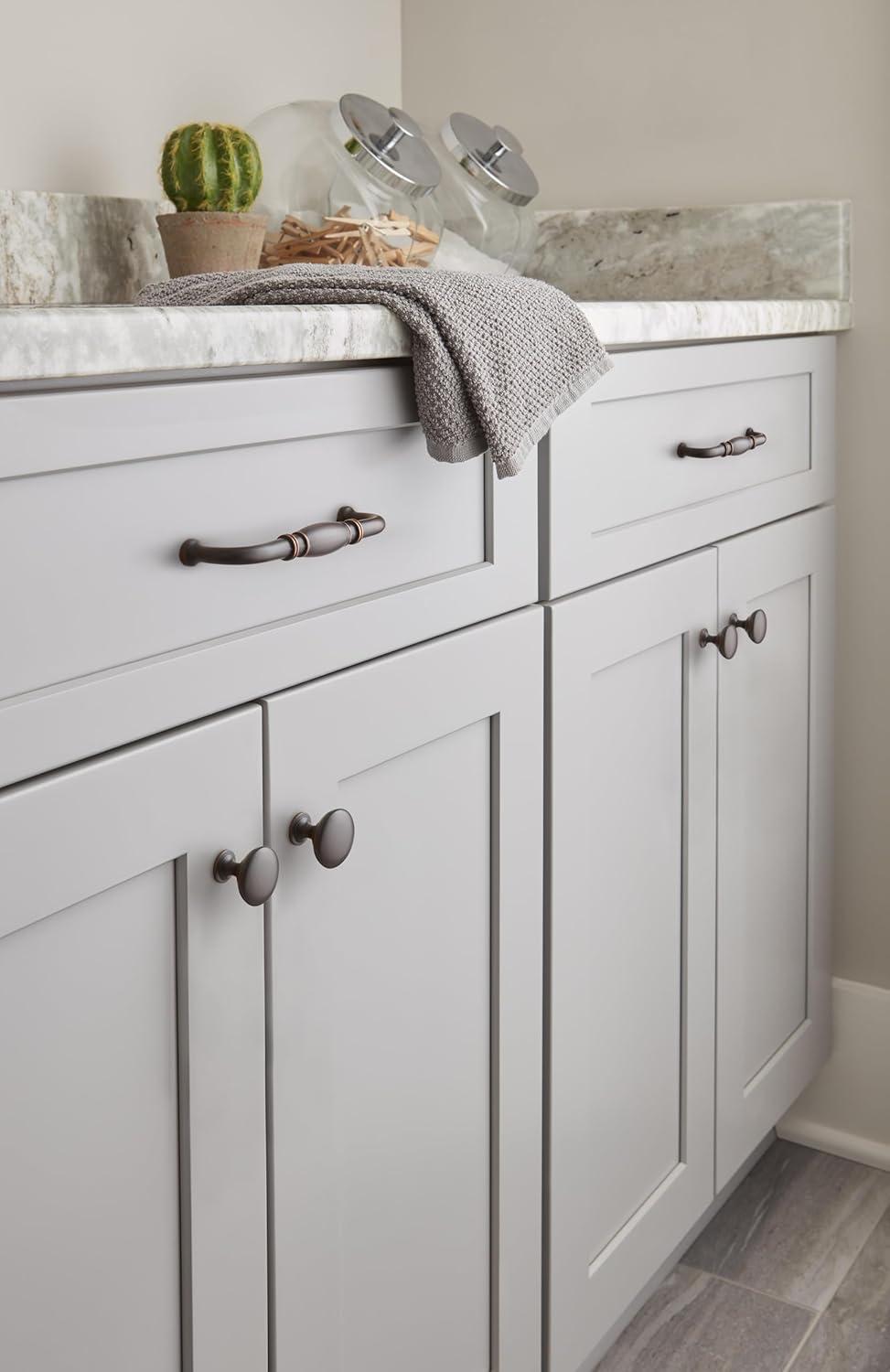 imageAmerock Cabinet Pull Polished Chrome 3 inch 76 mm Center to Center Granby 1 Pack Drawer Pull Drawer Handle Cabinet HardwareOil Rubbed Bronze
