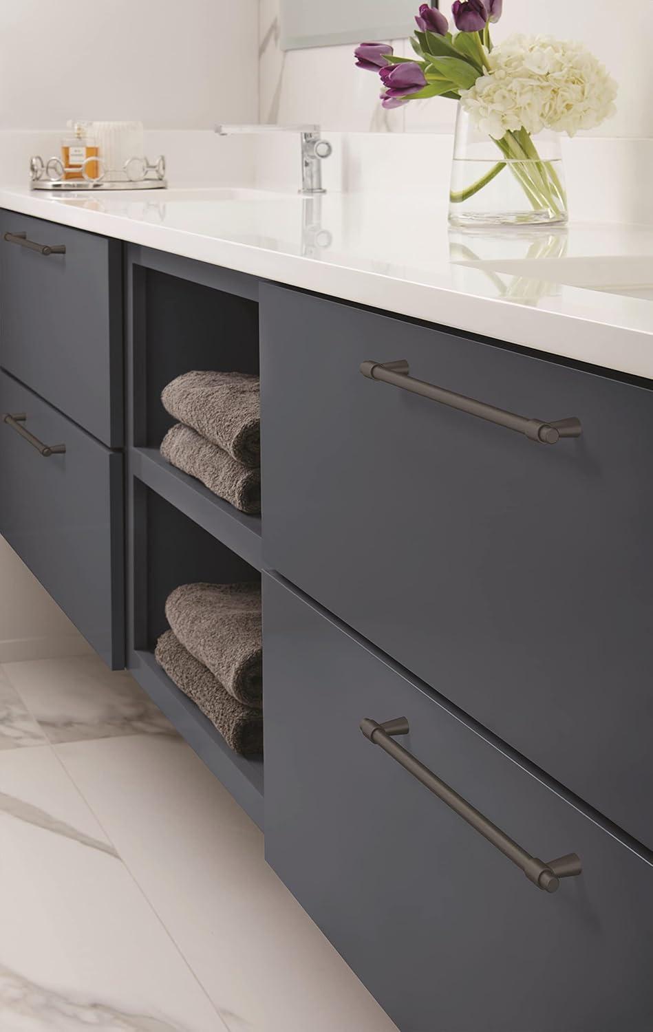 imageAmerock Cabinet Pull Polished Chrome 5116 inch 128 mm CentertoCenter Destine 1 Pack Drawer Pull Cabinet Handle Cabinet HardwareMatte Black