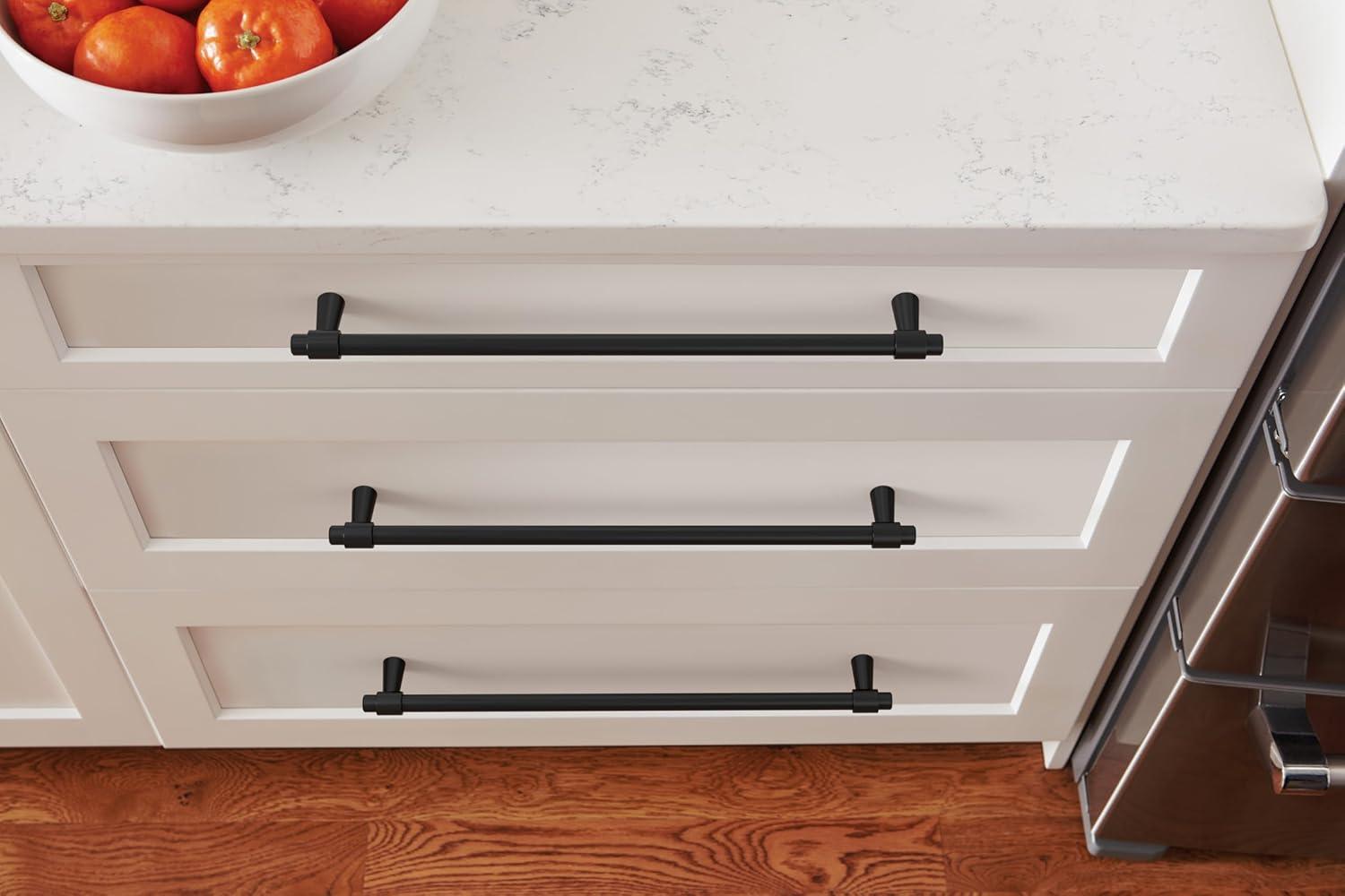 imageAmerock Cabinet Pull Polished Chrome 5116 inch 128 mm CentertoCenter Destine 1 Pack Drawer Pull Cabinet Handle Cabinet HardwareMatte Black