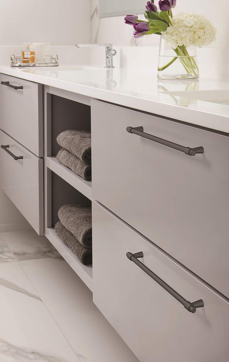imageAmerock Cabinet Pull Polished Chrome 5116 inch 128 mm CentertoCenter Destine 1 Pack Drawer Pull Cabinet Handle Cabinet HardwareMatte Black