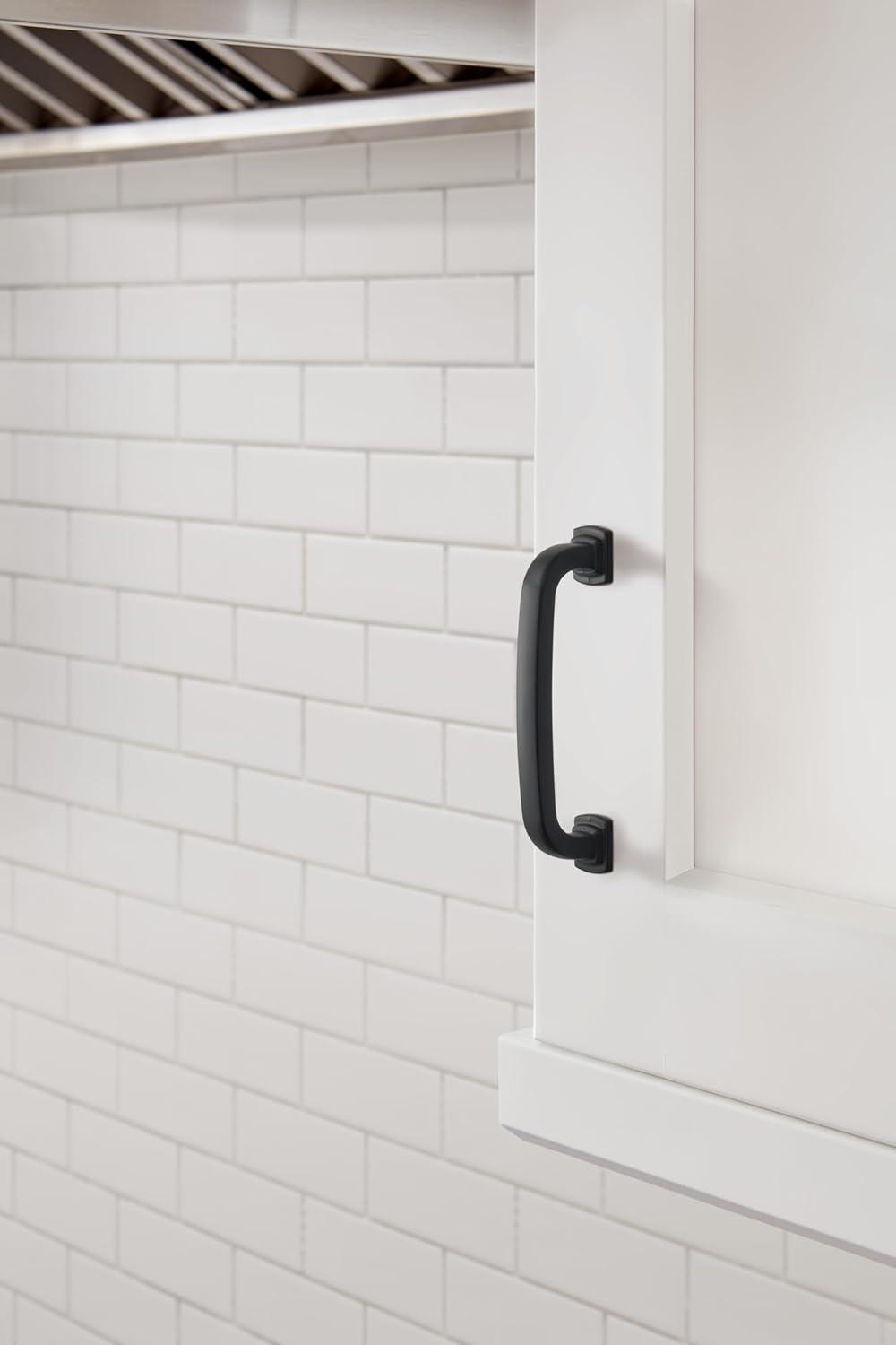 imageAmerock Cabinet Pull Polished Chrome 5116 inch 128 mm CentertoCenter Surpass 1 Pack Drawer Pull Cabinet Handle Cabinet HardwareMatte Black