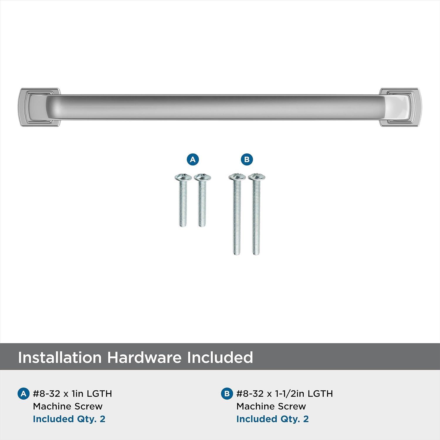 imageAmerock Cabinet Pull Polished Chrome 5116 inch 128 mm CentertoCenter Surpass 1 Pack Drawer Pull Cabinet Handle Cabinet HardwarePolished Chrome