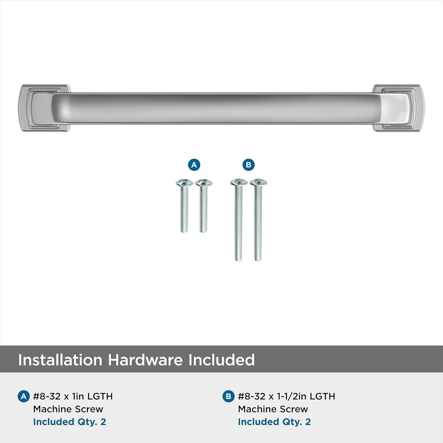 imageAmerock Cabinet Pull Polished Chrome 5116 inch 128 mm CentertoCenter Surpass 1 Pack Drawer Pull Cabinet Handle Cabinet HardwarePolished Chrome
