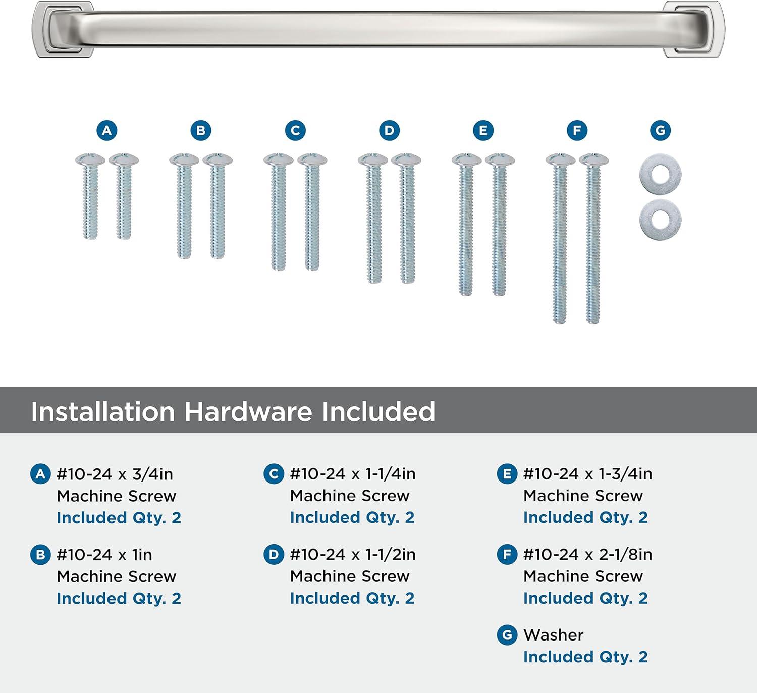 imageAmerock Cabinet Pull Polished Chrome 5116 inch 128 mm CentertoCenter Surpass 1 Pack Drawer Pull Cabinet Handle Cabinet HardwarePolished Nickel