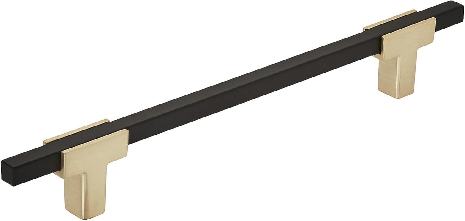 imageAmerock Cabinet Pull Polished ChromeBlack Chrome 10116 inch 256 mm Center to Center Urbanite 1 Pack Drawer Pull Drawer Handle Cabinet HardwareBrushed GoldMatte Black