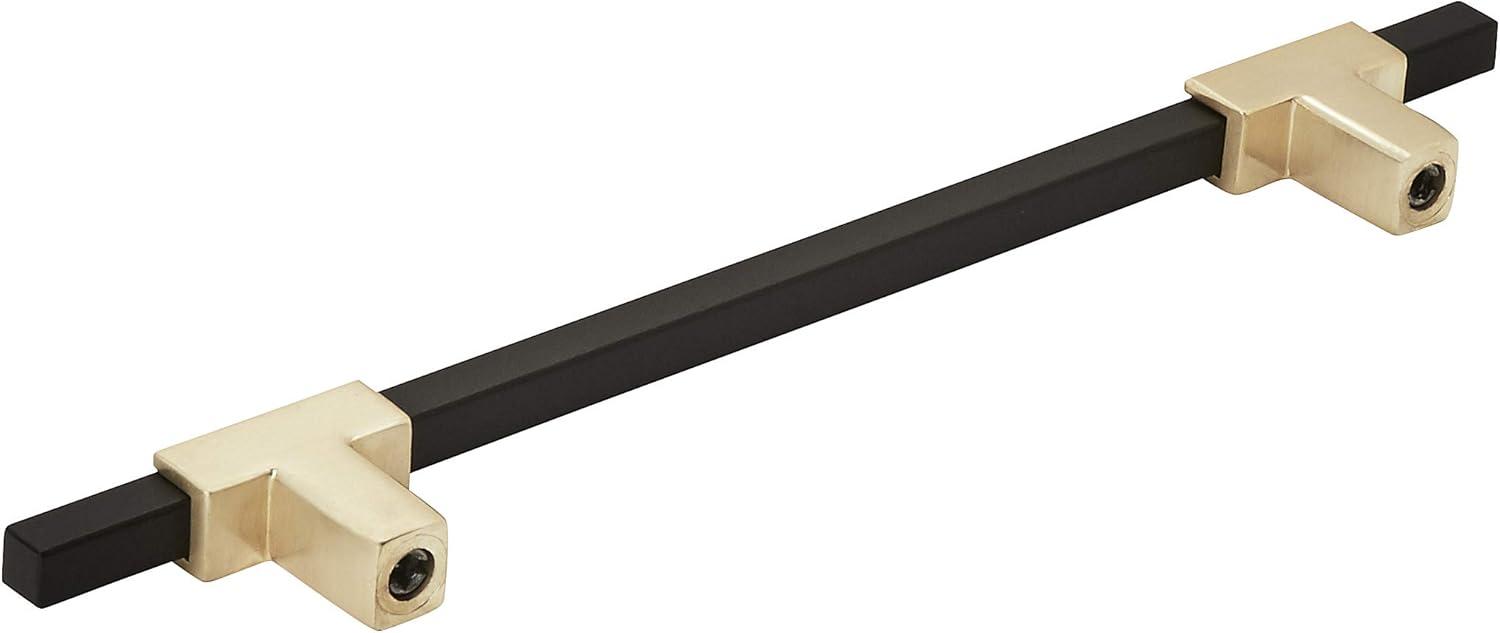 imageAmerock Cabinet Pull Polished ChromeBlack Chrome 10116 inch 256 mm Center to Center Urbanite 1 Pack Drawer Pull Drawer Handle Cabinet HardwareBrushed GoldMatte Black