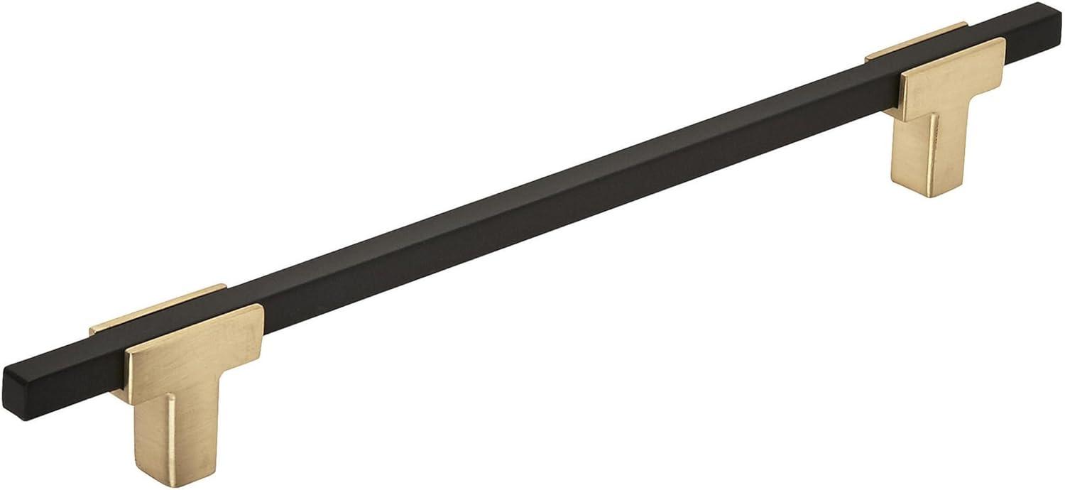 imageAmerock Cabinet Pull Polished ChromeBlack Chrome 10116 inch 256 mm Center to Center Urbanite 1 Pack Drawer Pull Drawer Handle Cabinet HardwareBrushed GoldMatte Black