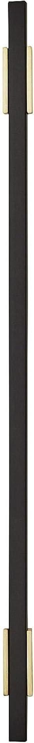 imageAmerock Cabinet Pull Polished ChromeBlack Chrome 10116 inch 256 mm Center to Center Urbanite 1 Pack Drawer Pull Drawer Handle Cabinet HardwareBrushed GoldMatte Black