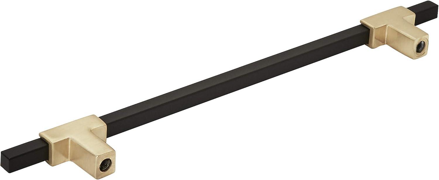 imageAmerock Cabinet Pull Polished ChromeBlack Chrome 10116 inch 256 mm Center to Center Urbanite 1 Pack Drawer Pull Drawer Handle Cabinet HardwareBrushed GoldMatte Black