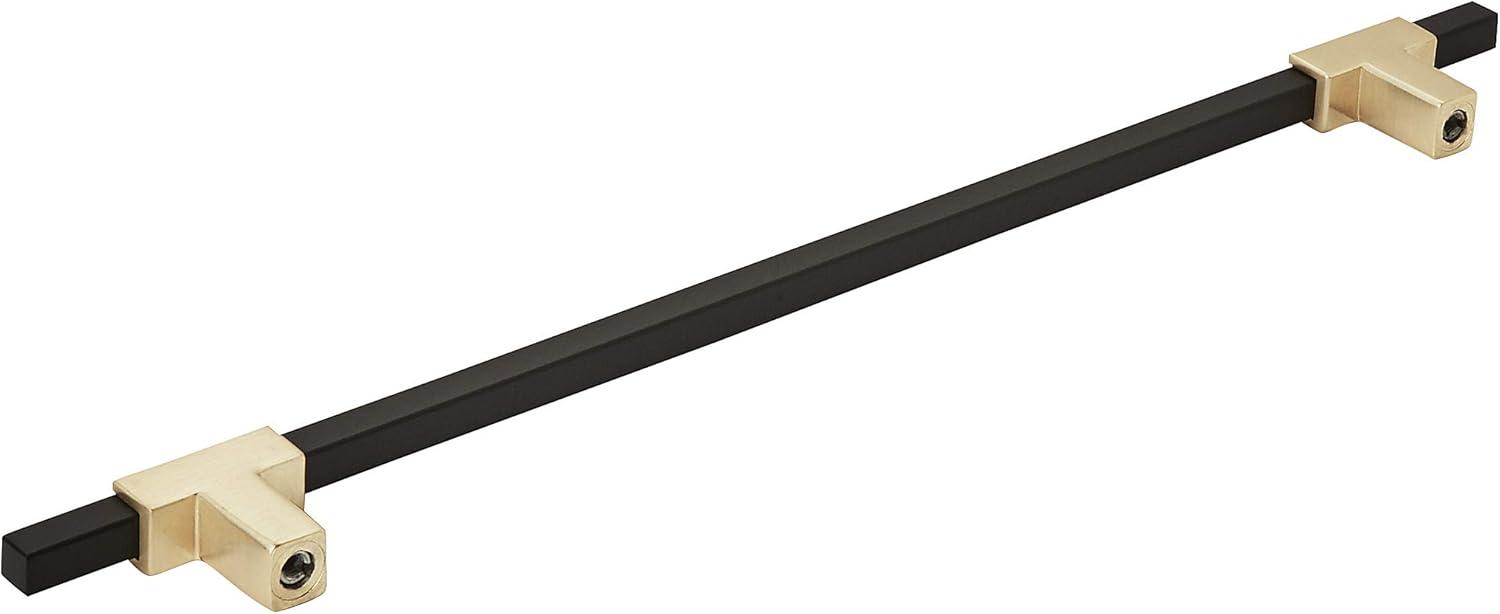 imageAmerock Cabinet Pull Polished ChromeBlack Chrome 10116 inch 256 mm Center to Center Urbanite 1 Pack Drawer Pull Drawer Handle Cabinet HardwareBrushed GoldMatte Black