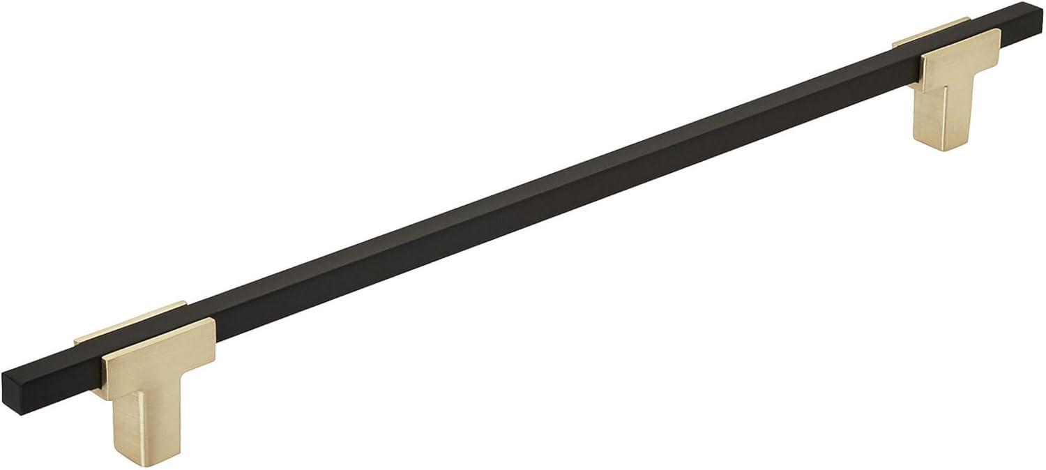 imageAmerock Cabinet Pull Polished ChromeBlack Chrome 10116 inch 256 mm Center to Center Urbanite 1 Pack Drawer Pull Drawer Handle Cabinet HardwareBrushed GoldMatte Black