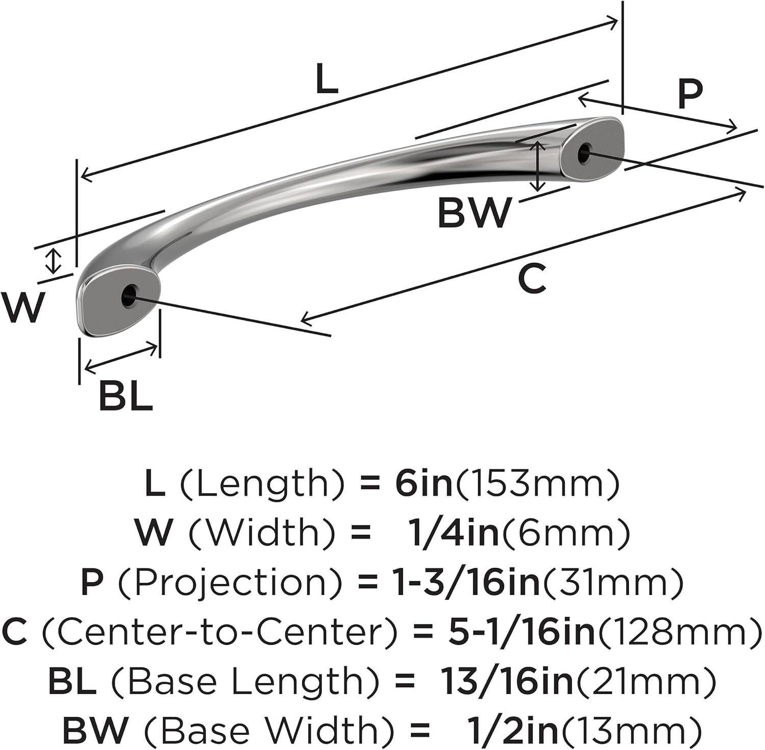 imageAmerock Cabinet Pull Satin Nickel 334 inch 96 mm Center to Center Vaile 10 Pack Drawer Pull Drawer Handle Cabinet HardwarePolished Chrome