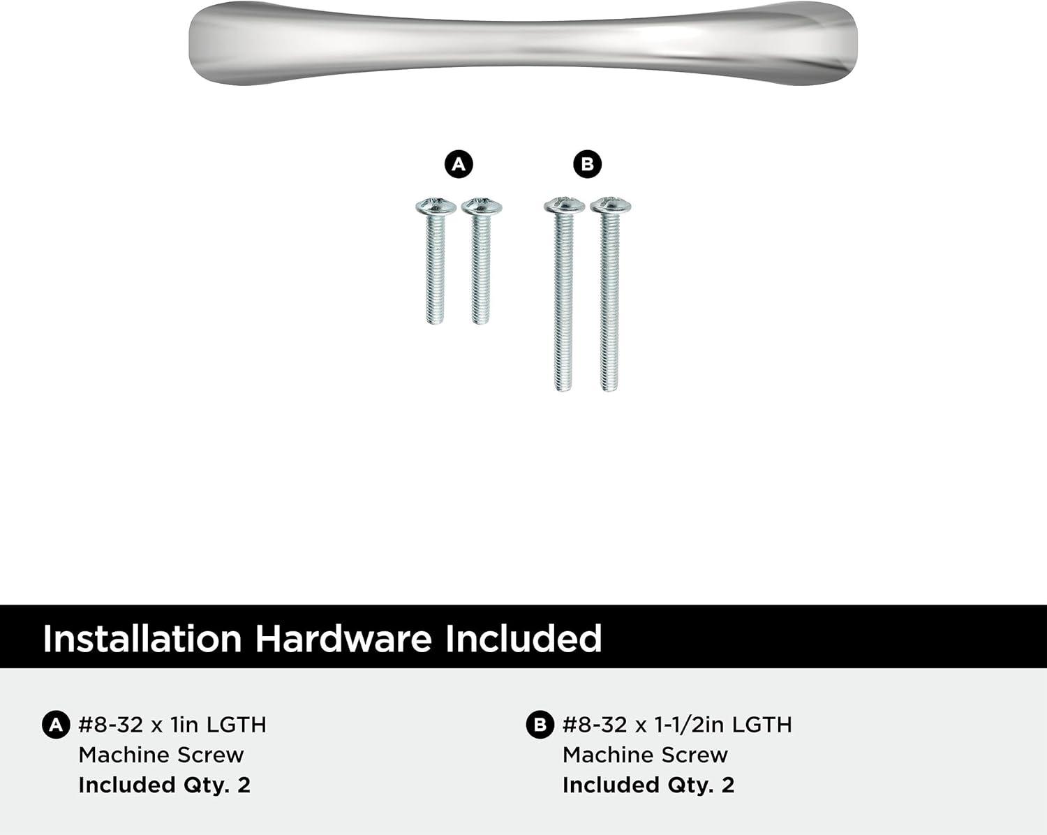 imageAmerock Cabinet Pull Satin Nickel 334 inch 96 mm Center to Center Vaile 10 Pack Drawer Pull Drawer Handle Cabinet HardwarePolished Chrome