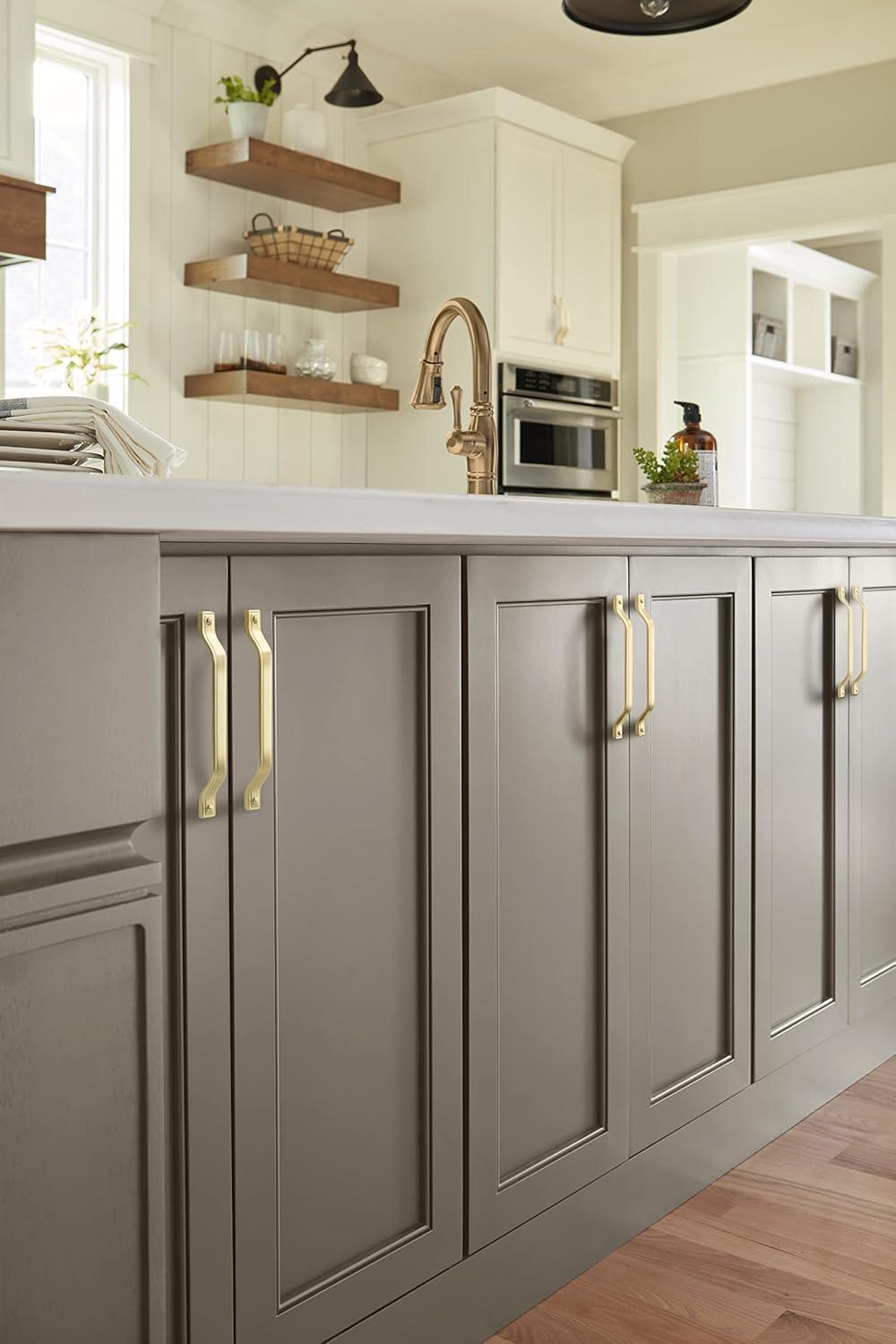 imageAmerock Kitchen Cabinet Pull Antique Iron 6516 in 160 mm CentertoCenter Jolene 1 Pack Furniture Hardware Cabinet Handle Bathroom Drawer PullMatte Gold
