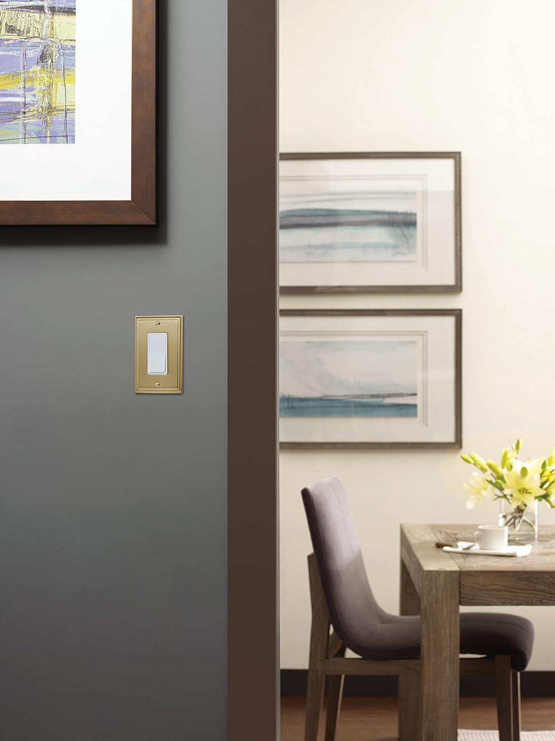 imageAmerock Wall Plate Black Bronze 1 Toggle Switch Plate Cover Mulholland 1 Pack Light Switch CoverGolden Champagne