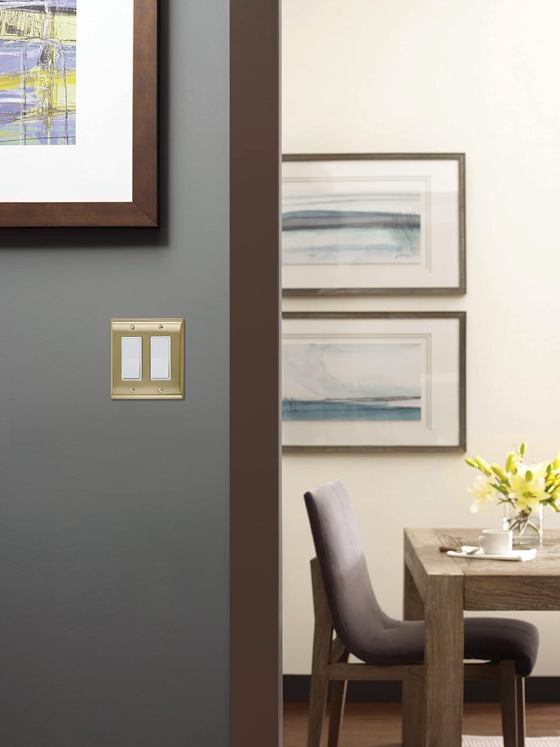imageAmerock Wall Plate Black Bronze 1 Toggle Switch Plate Cover Mulholland 1 Pack Light Switch CoverGolden Champagne