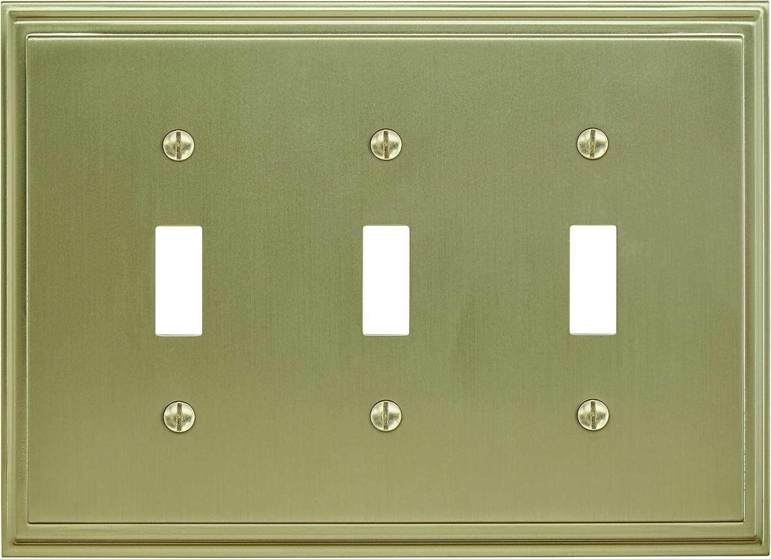imageAmerock Wall Plate Black Bronze 1 Toggle Switch Plate Cover Mulholland 1 Pack Light Switch CoverGolden Champagne