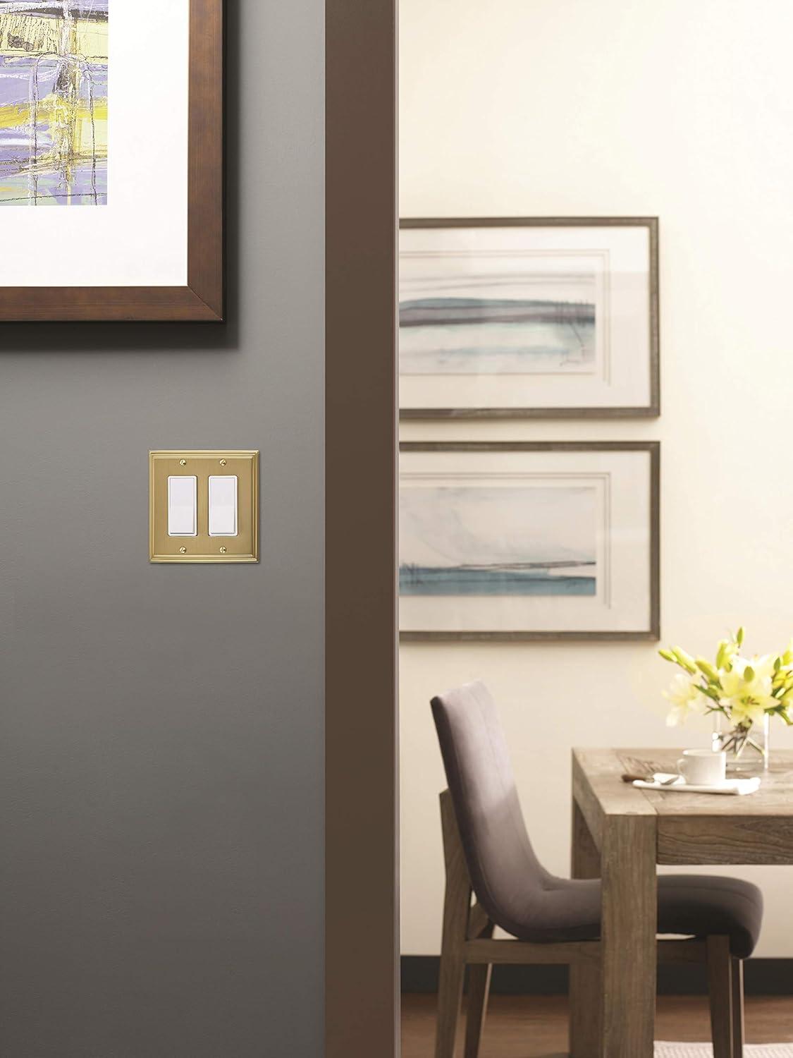 imageAmerock Wall Plate Black Bronze 1 Toggle Switch Plate Cover Mulholland 1 Pack Light Switch CoverGolden Champagne