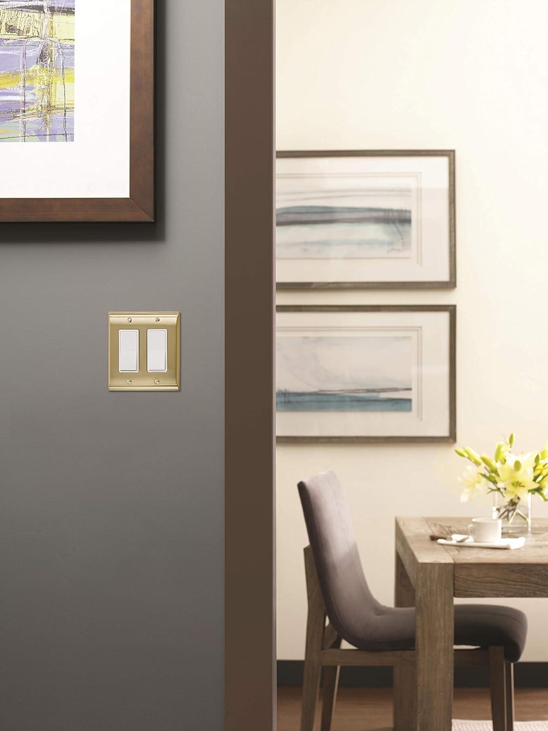 imageAmerock Wall Plate Black Bronze 1 Toggle Switch Plate Cover Mulholland 1 Pack Light Switch CoverGolden Champagne