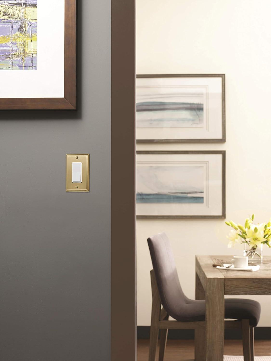 imageAmerock Wall Plate Black Bronze 1 Toggle Switch Plate Cover Mulholland 1 Pack Light Switch CoverGolden Champagne