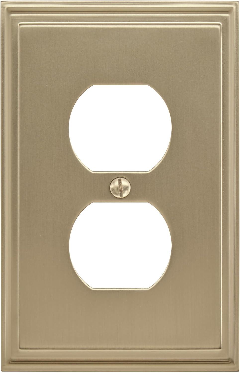 imageAmerock Wall Plate Black Bronze 1 Toggle Switch Plate Cover Mulholland 1 Pack Light Switch CoverGolden Champagne