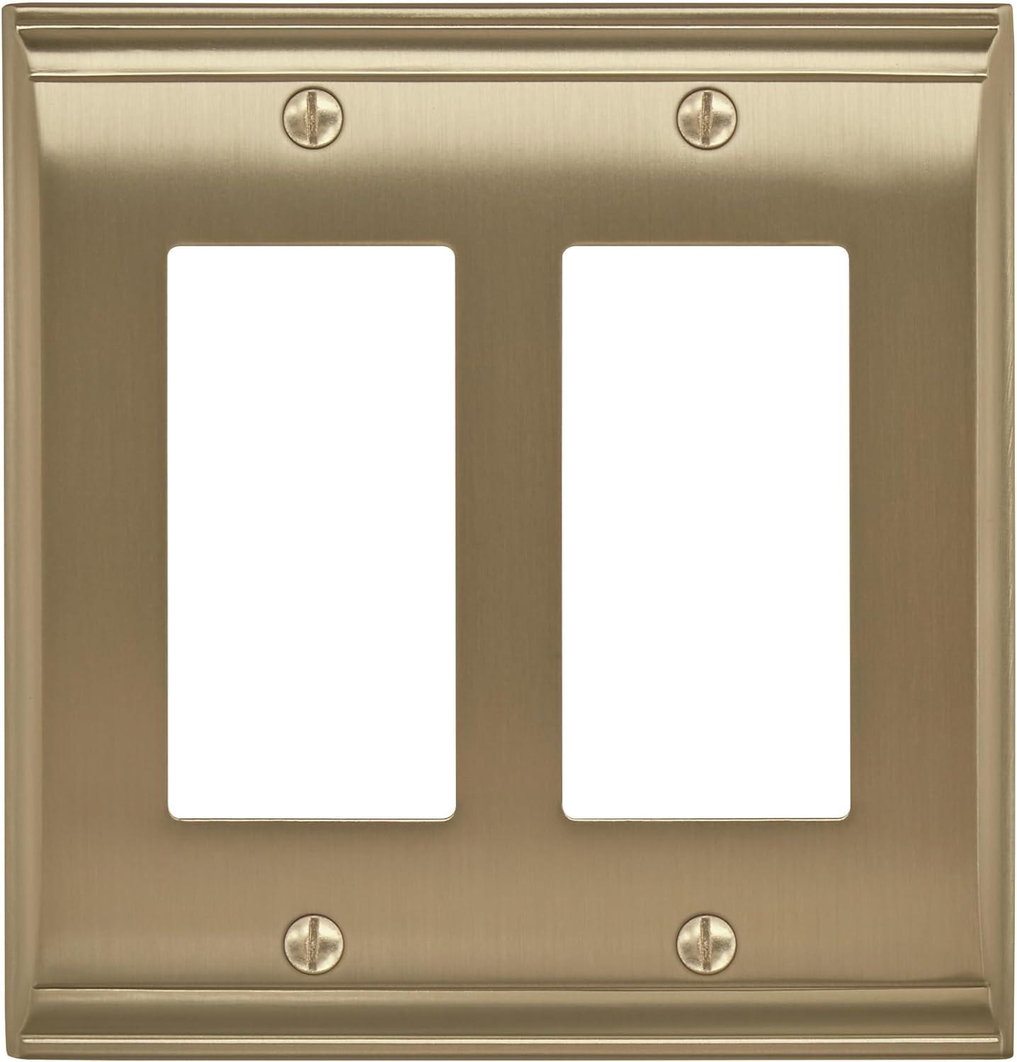 imageAmerock Wall Plate Black Bronze 1 Toggle Switch Plate Cover Mulholland 1 Pack Light Switch CoverGolden Champagne