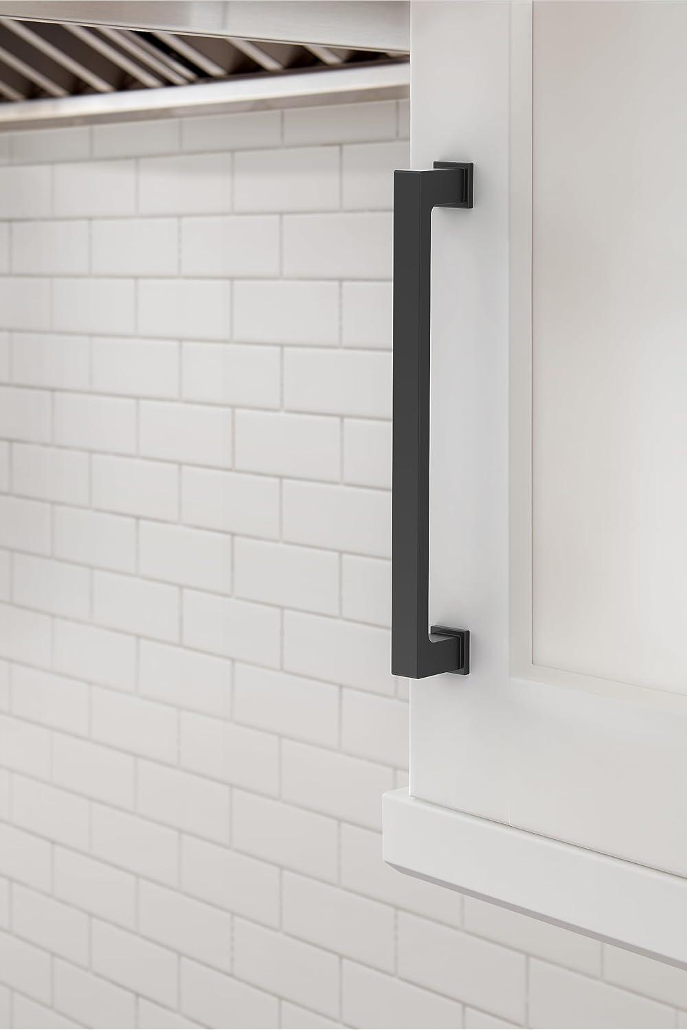 imageAmerock 10BX37033MB Matte Black Cabinet Pull 6516 inch 160mm CentertoCenter 10 Pack Bridgeport Furniture HardwareMatte Black