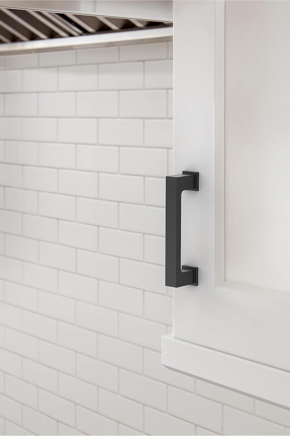 imageAmerock 10BX37033MB Matte Black Cabinet Pull 6516 inch 160mm CentertoCenter 10 Pack Bridgeport Furniture HardwareMatte Black