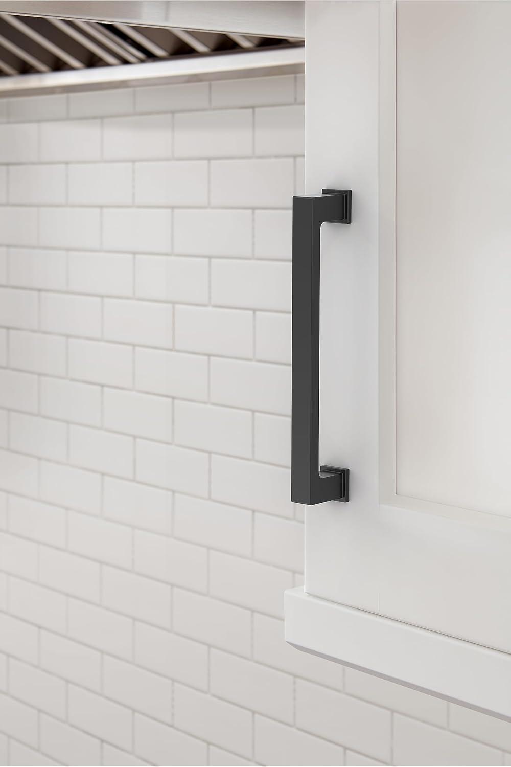 imageAmerock 10BX37033MB Matte Black Cabinet Pull 6516 inch 160mm CentertoCenter 10 Pack Bridgeport Furniture HardwareMatte Black