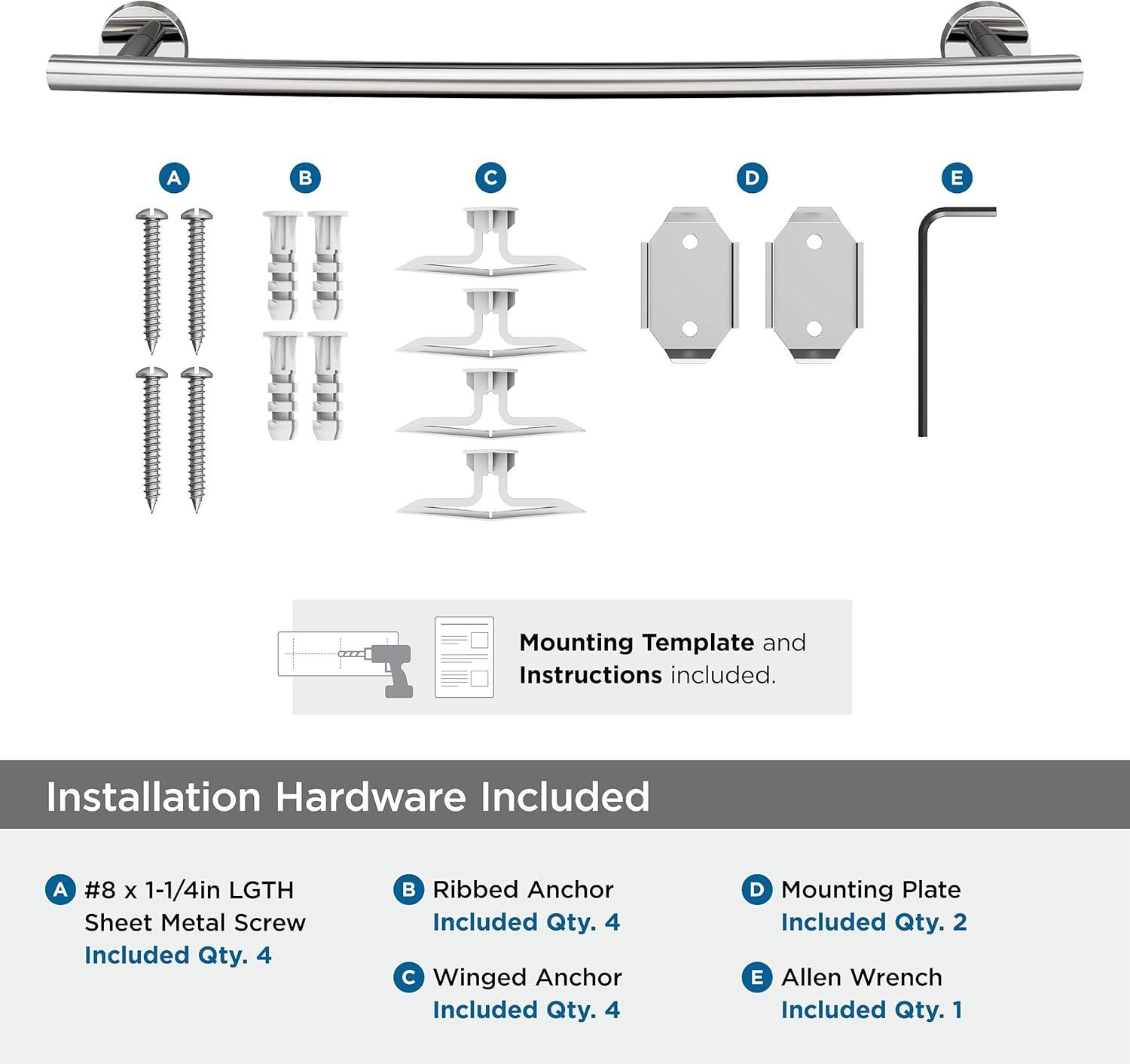 imageAmerock BH26546MB Matte Black Towel Bar 9 in 229 mm Towel Rack Arrondi Bathroom Towel Holder Bathroom Hardware Bath AccessoriesPolished Stainless Steel