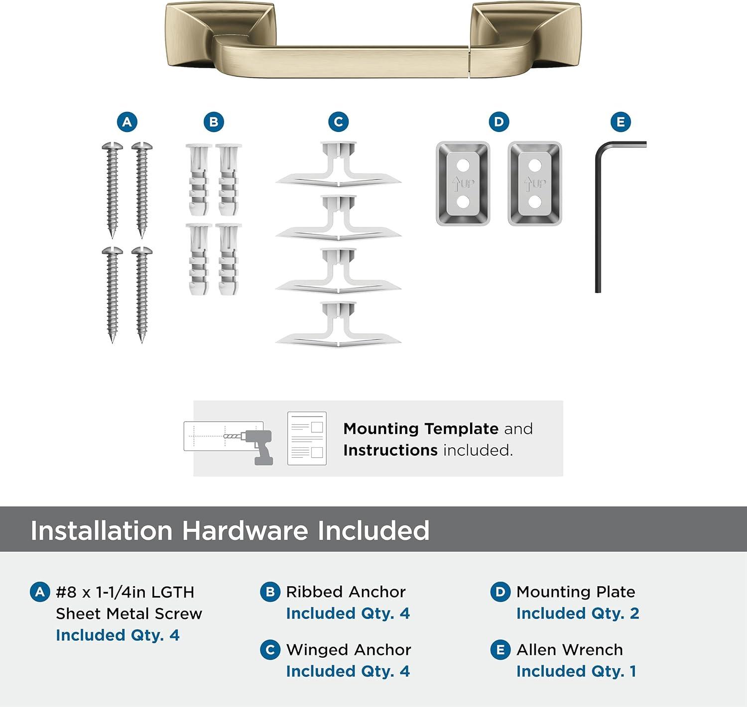 imageAmerock BH3601426 Chrome Towel Bar 24 in 610 mm Towel Rack Highland Ridge Bathroom Towel Holder Bathroom Hardware Bath AccessoriesGolden Champagne